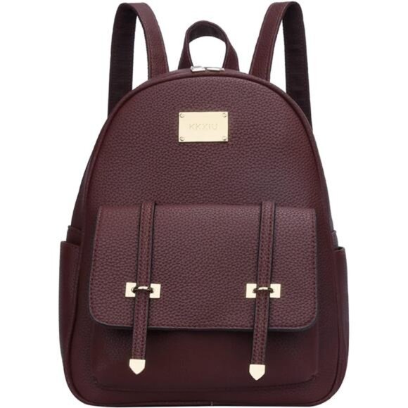 Girls Small Backpack Purse Vegan Leather Mini Bookbag for Women Cute Teen - Picture 1 of 5